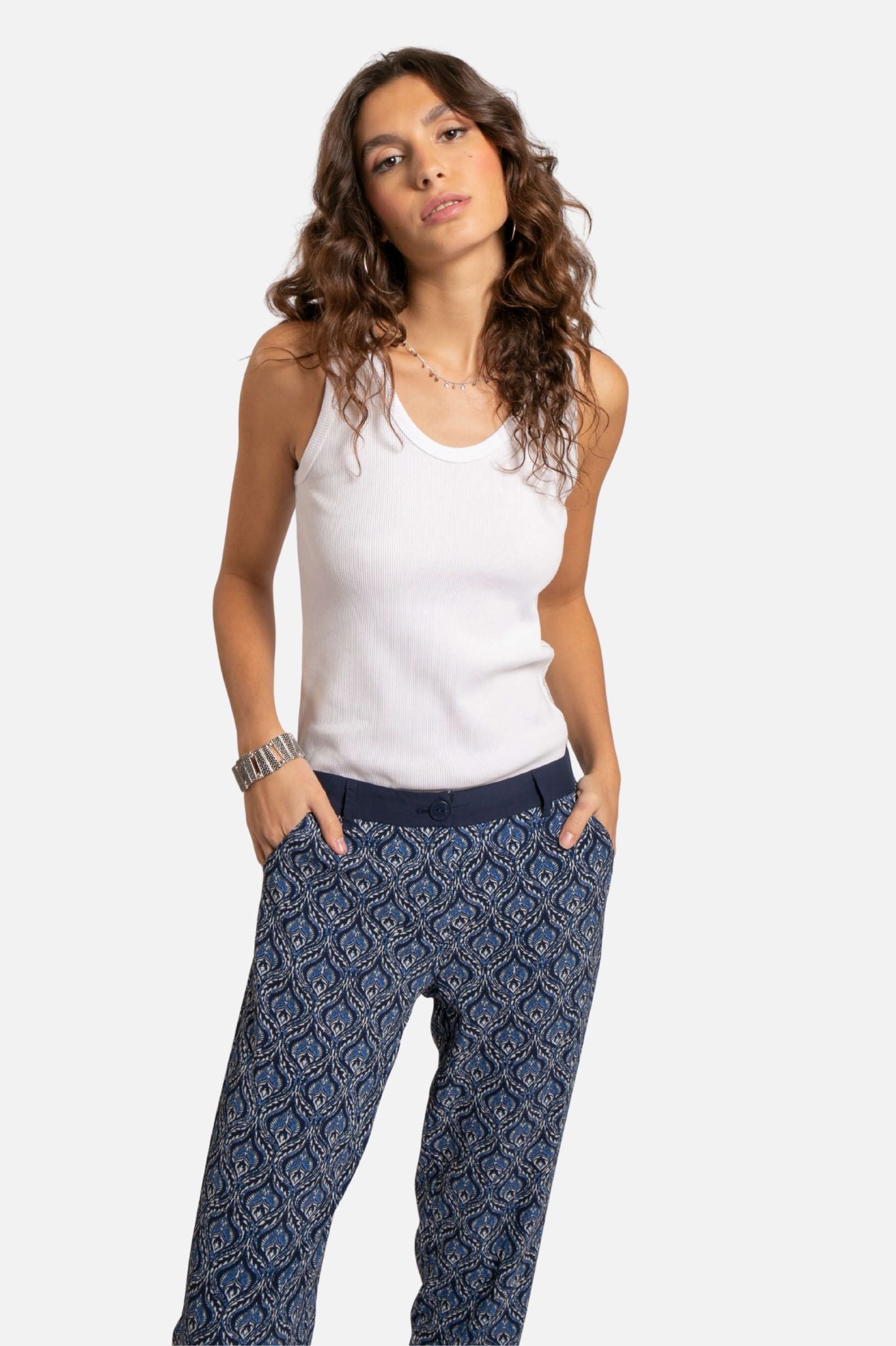 Débardeur coloris blanc | Elora