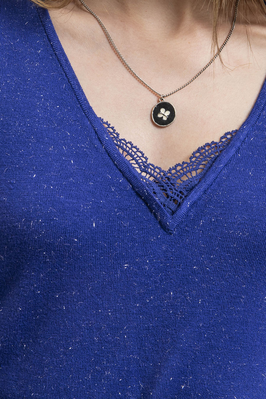 Pull façon lingerie ultraviolet | Elora