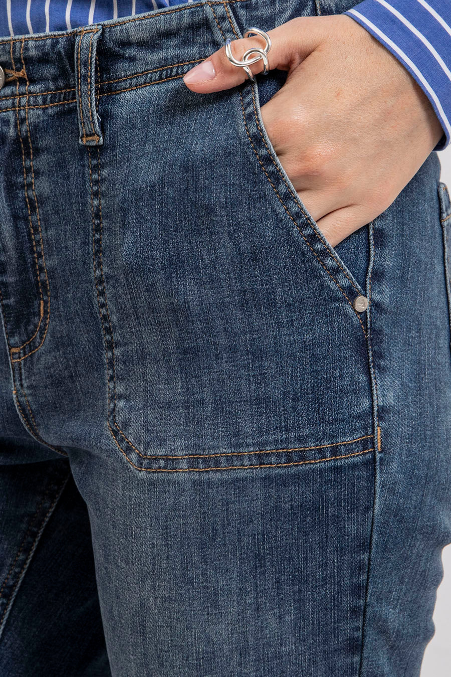 Jean bootcut bleu | Elora