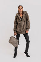 Manteau réversible bronze | Elora