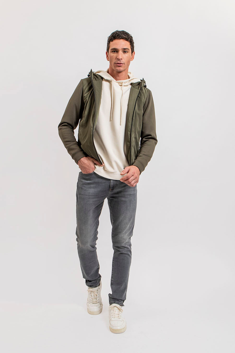 Sweat à capuche écru | Elora