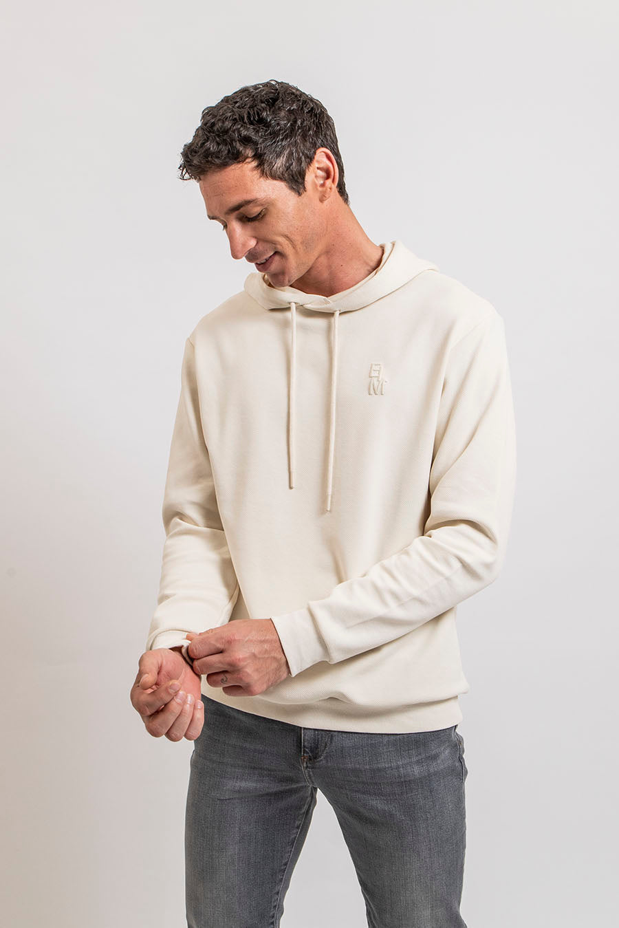 Sweat à capuche écru | Elora