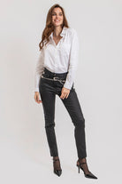 Chemise coupe droite blanche | Elora