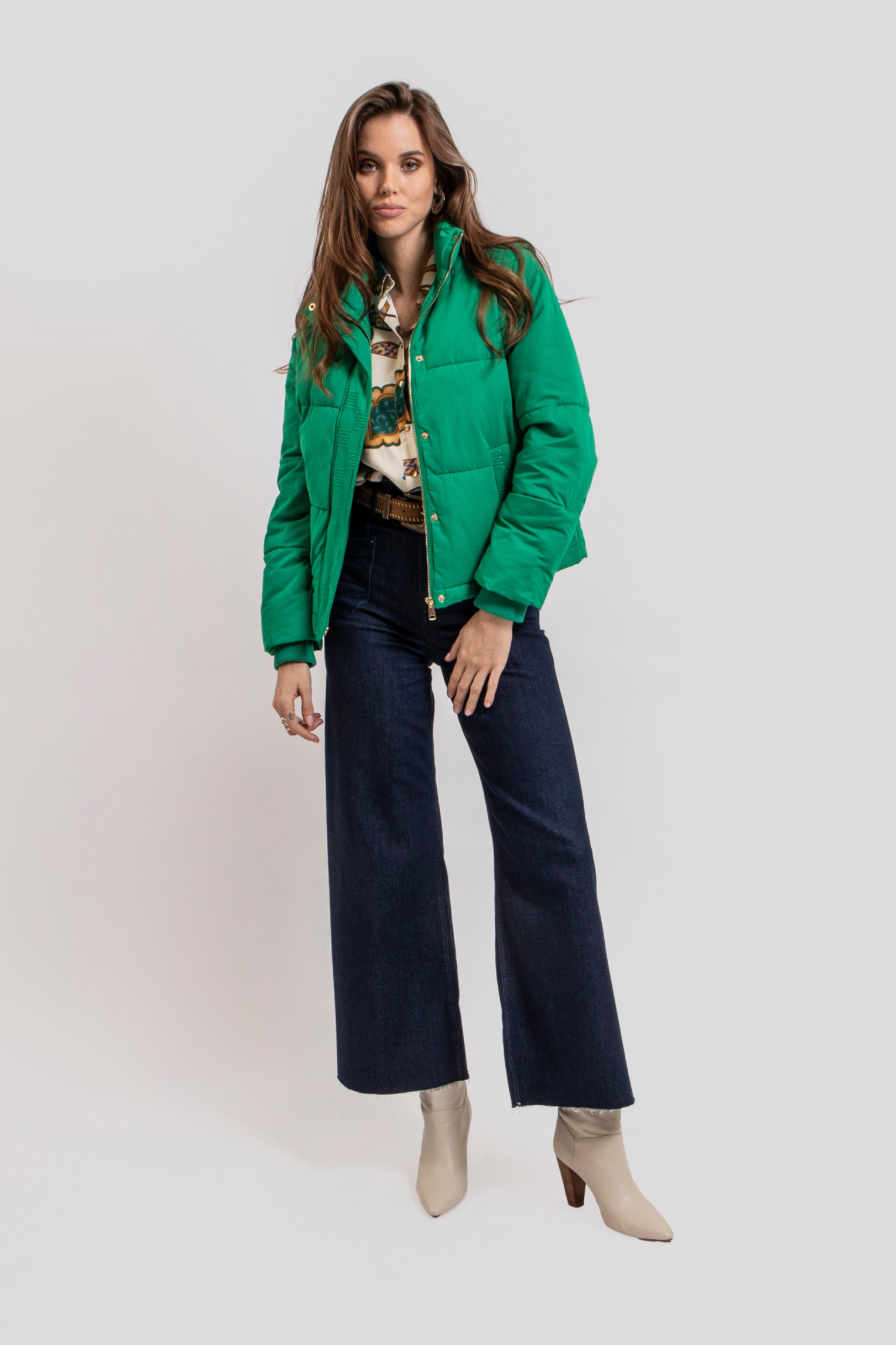 Jean wide leg denim brut | Elora