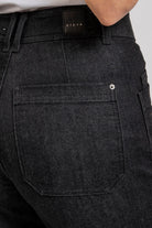 Jean wide leg denim noir | Elora