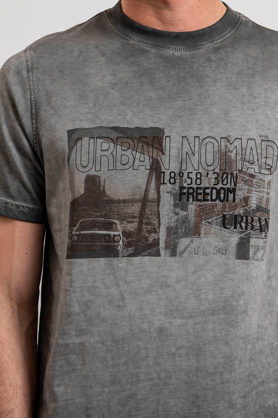 Tee-Shirt gris print rock | Elora