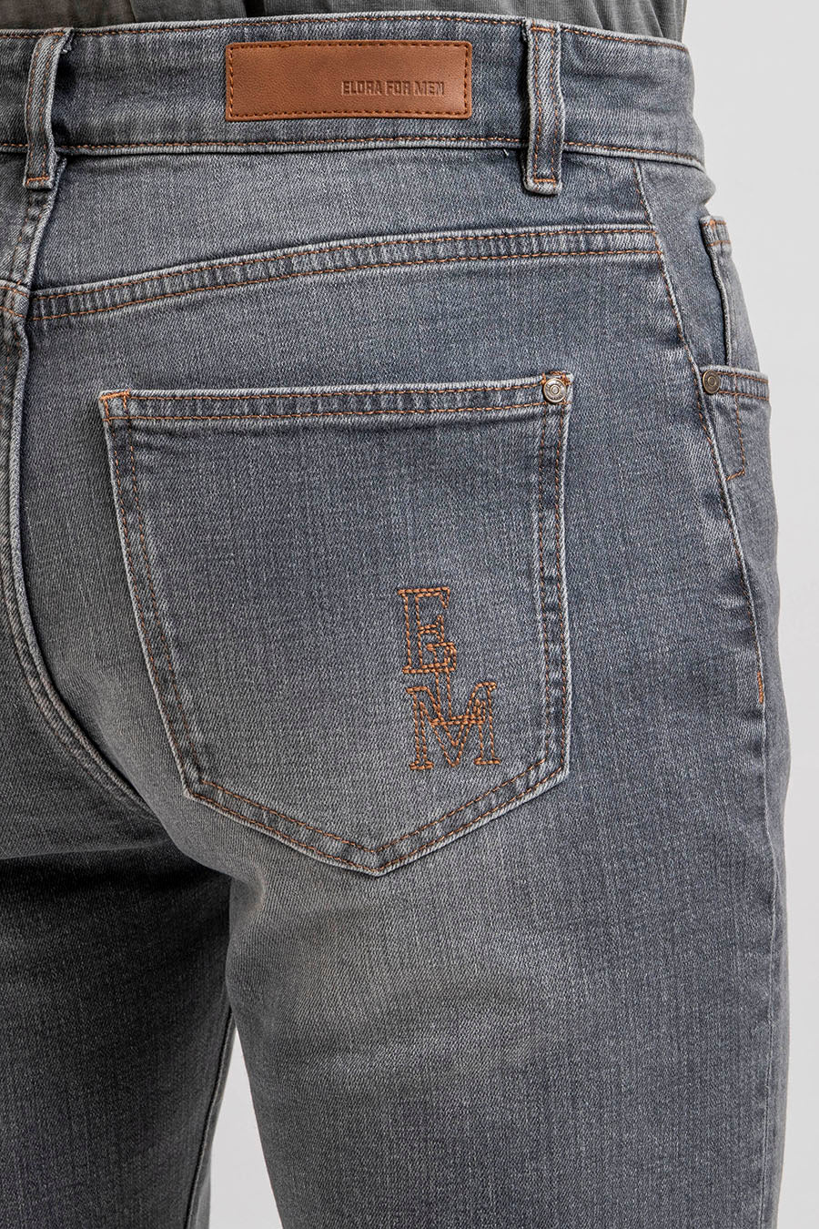 Jean droit gris | Elora