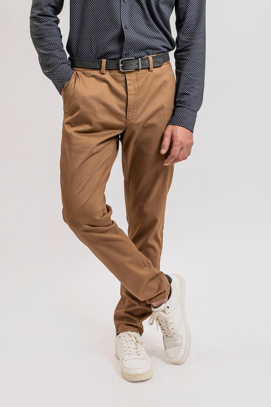 Pantalon chino caramel | Elora