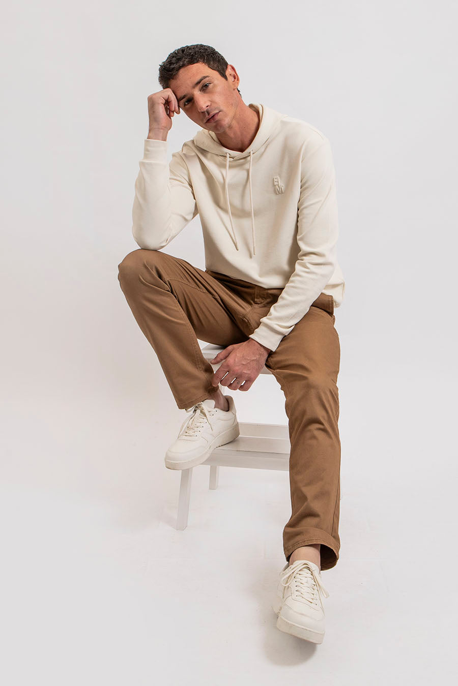Sweat à capuche écru | Elora
