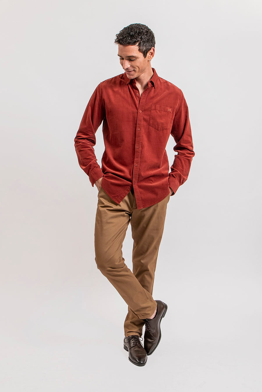 Pantalon chino caramel | Elora