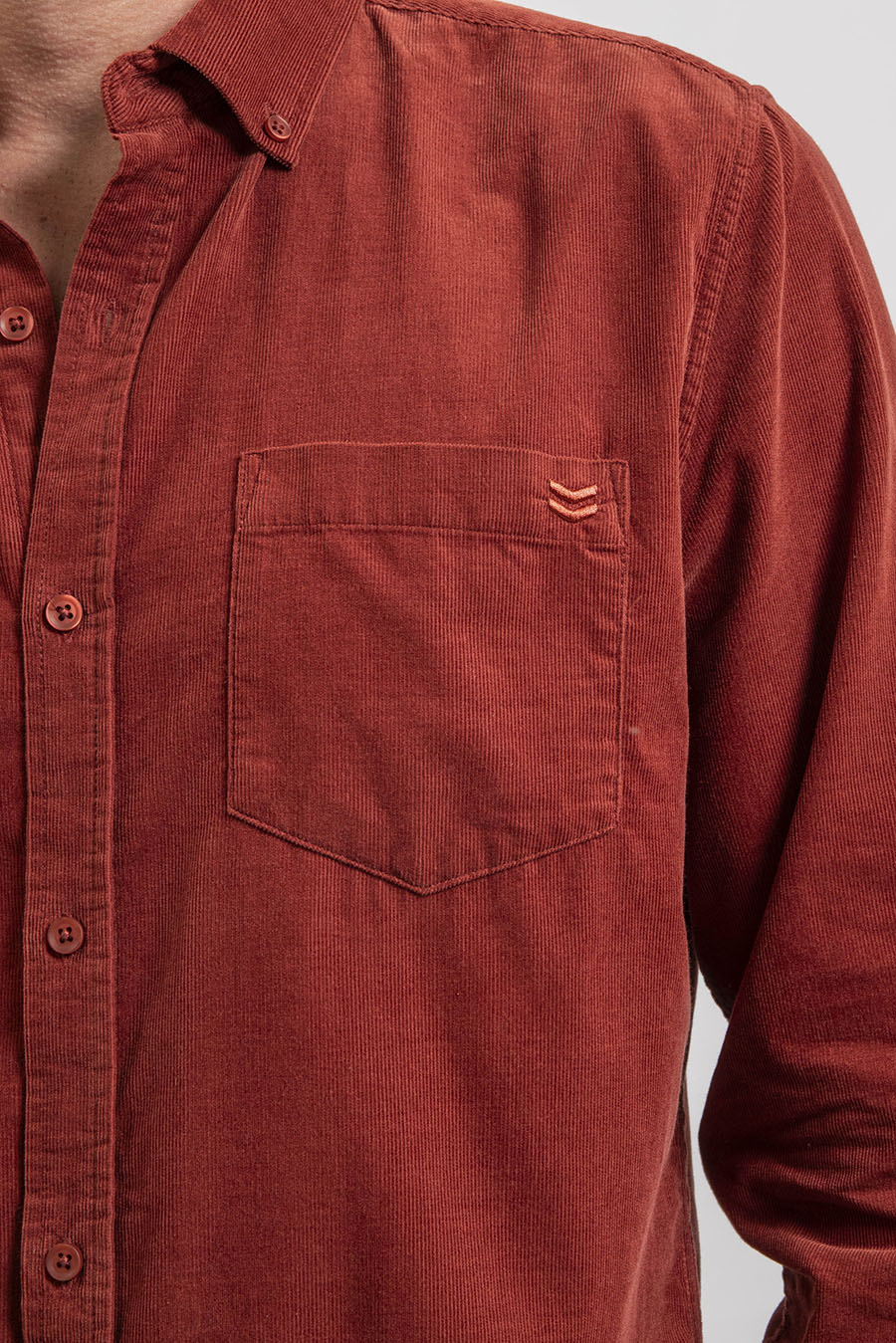 Chemise en velours rouille | Elora