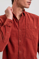 Chemise en velours rouille | Elora