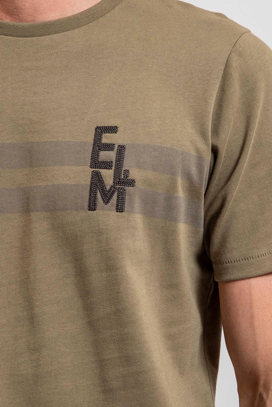 Tee-Shirt à bandes coloris bronze | Elora