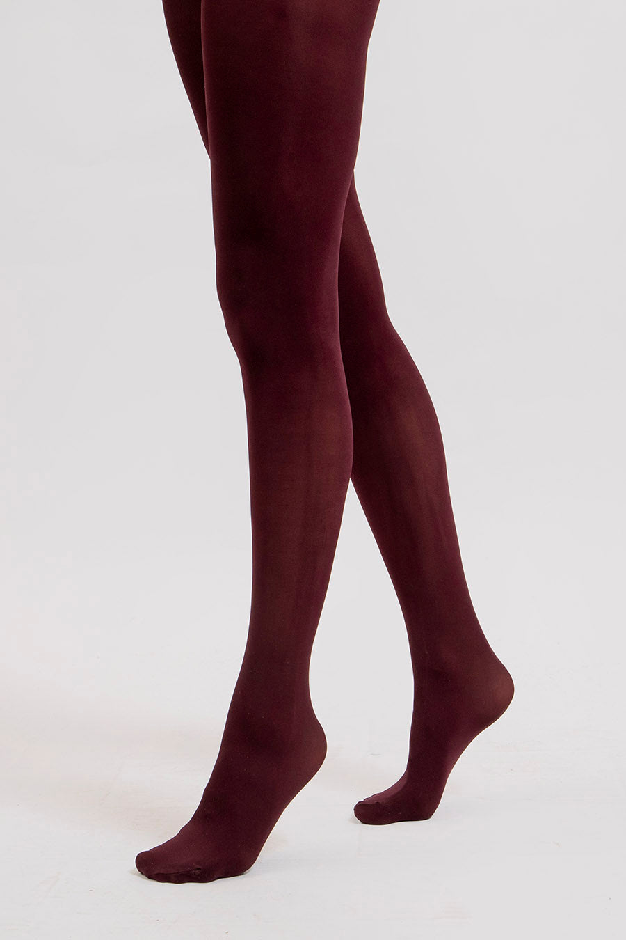 Collants opaques bordeaux | Elora