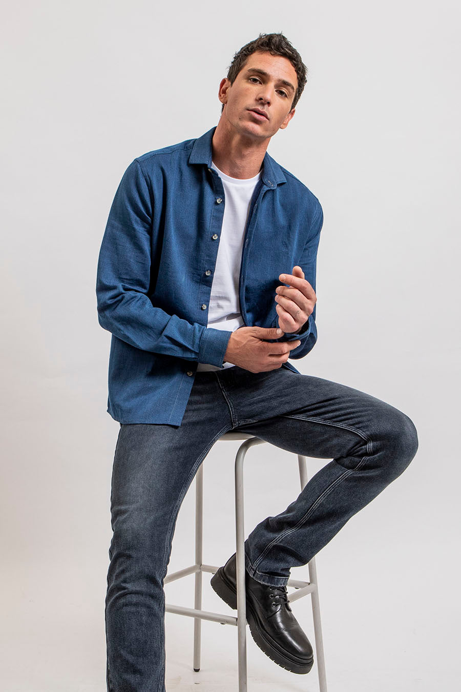 Jean droit bleu | Elora