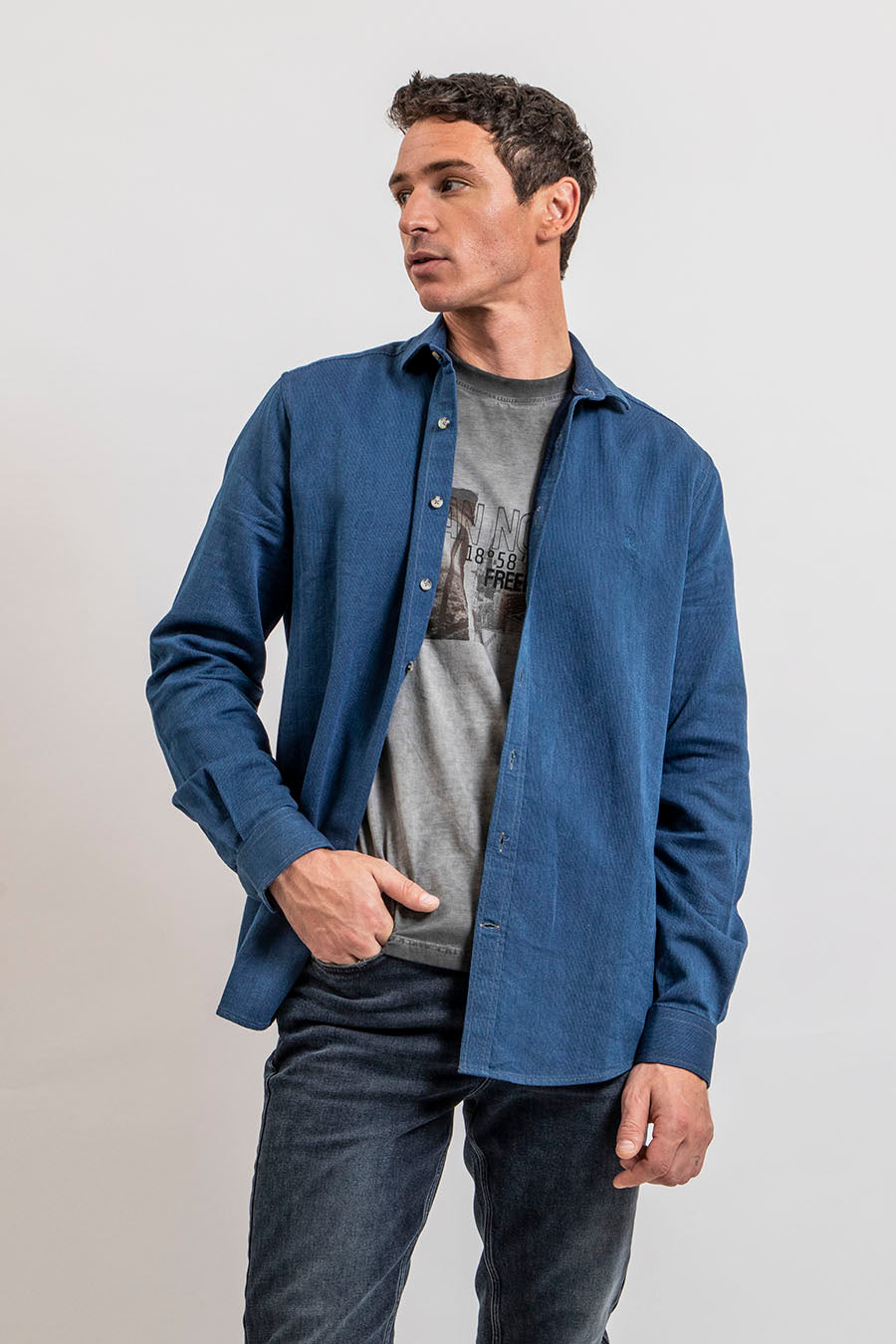 Tee-Shirt gris print rock | Elora