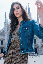 Vest en jean denim bleu | Elora