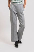Pantalon en molleton gris clair chiné | Elora