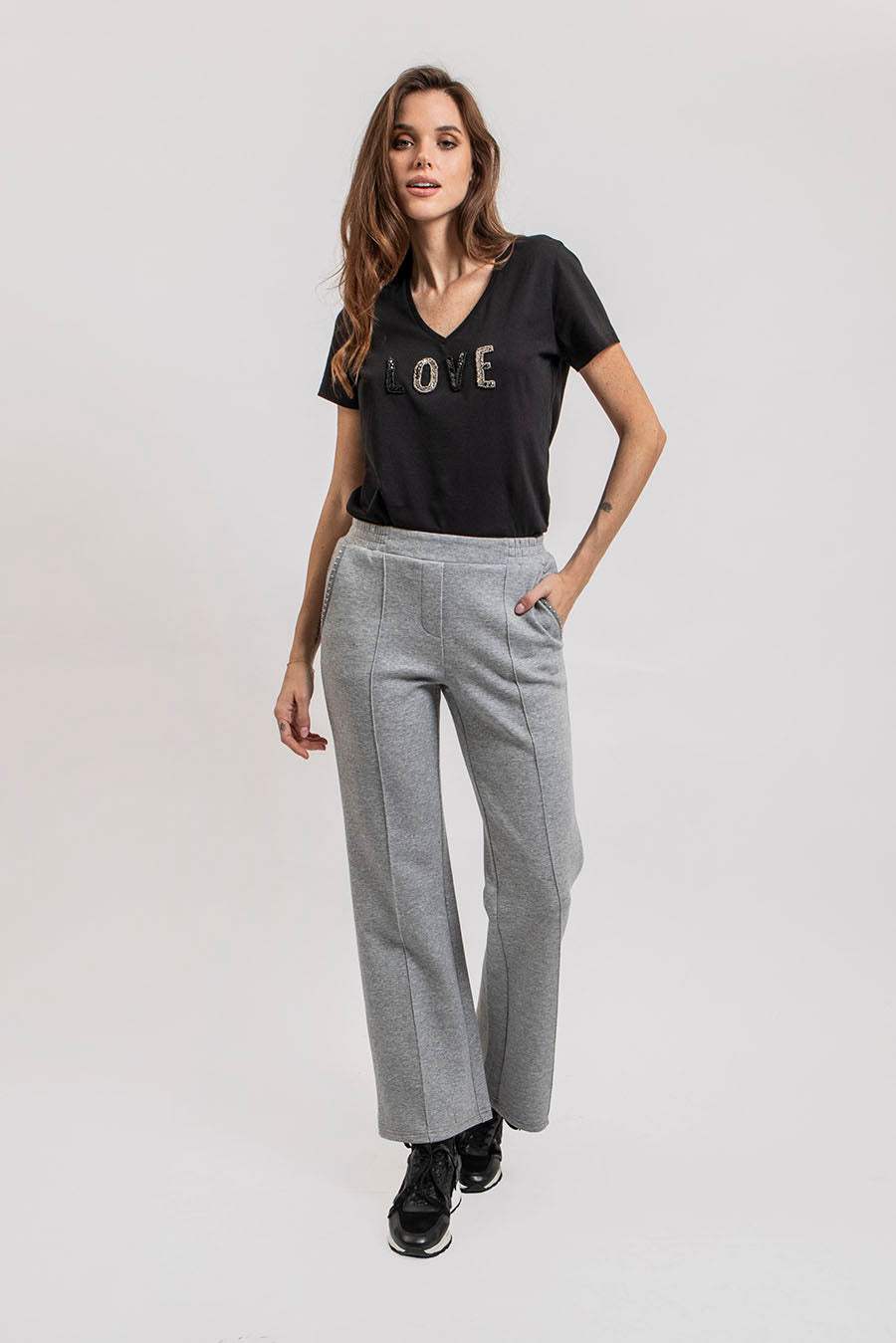 Tshirt noir LOVE | Elora