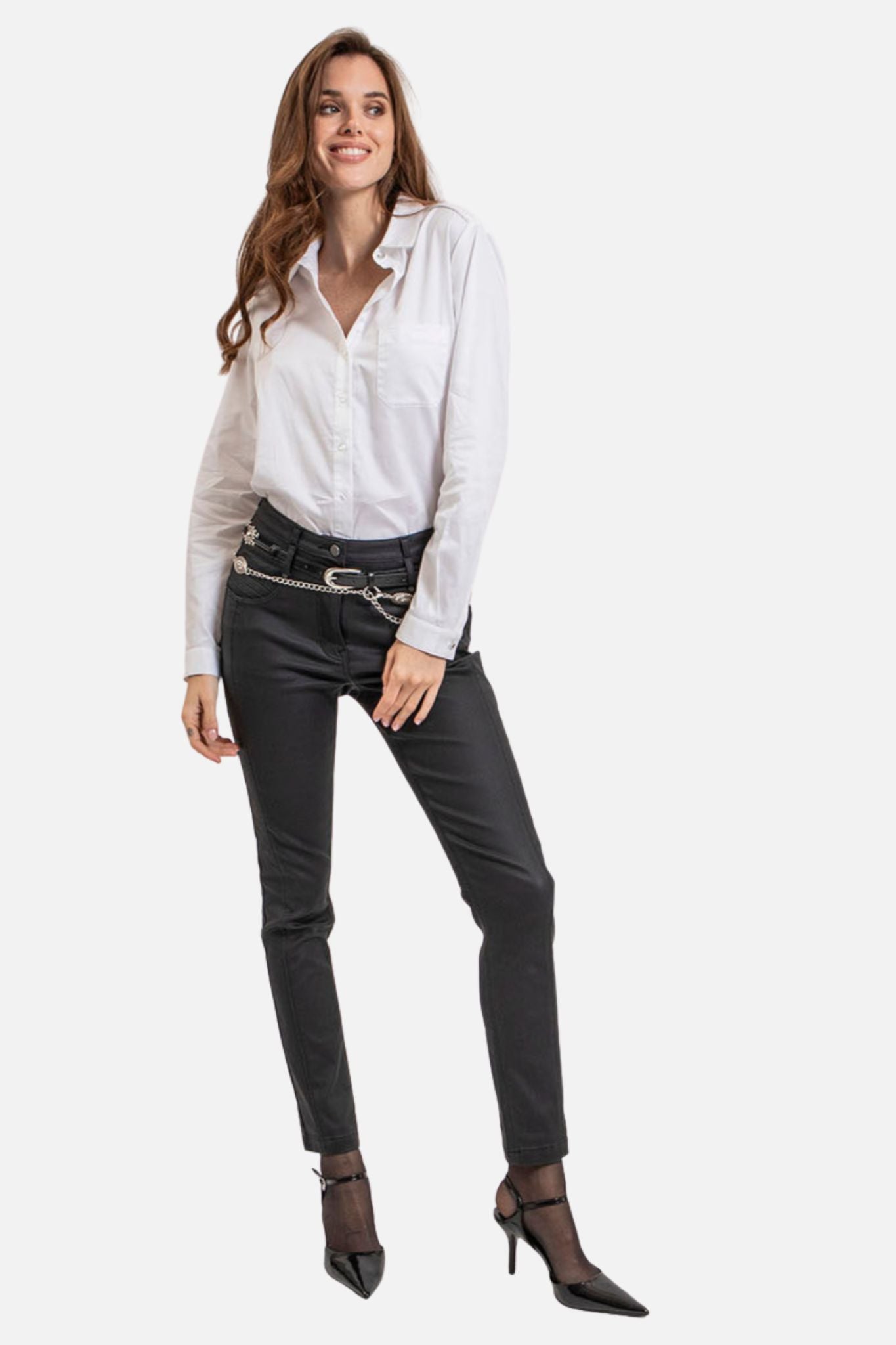 Chemise coupe droite blanche | Elora