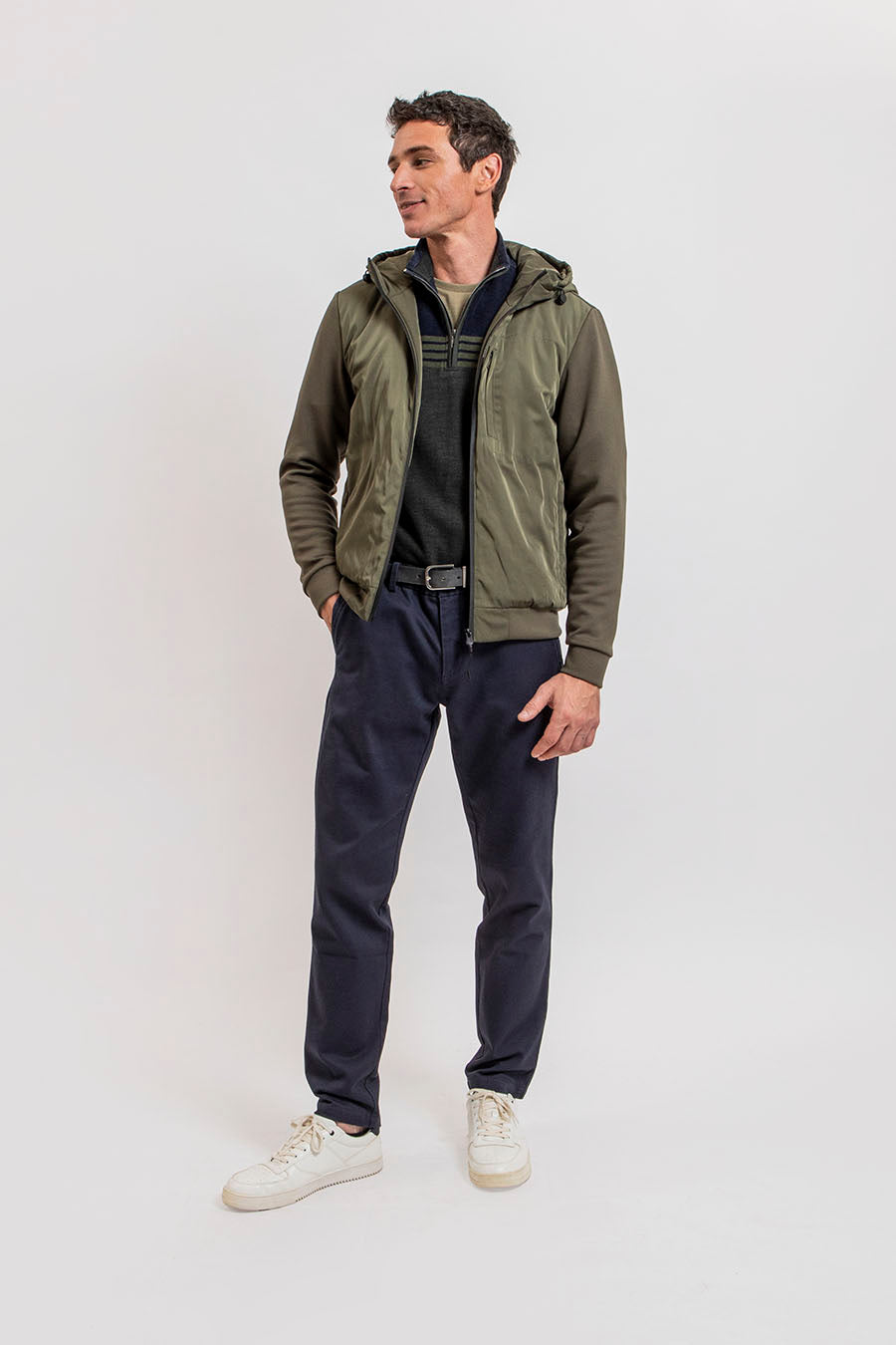 Pantalon tricotine navy | Elora