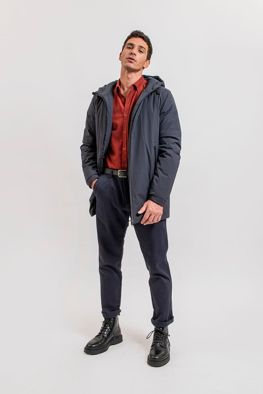 Pantalon tricotine navy | Elora