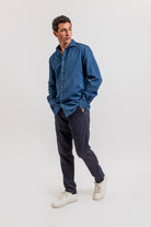 Pantalon tricotine navy | Elora