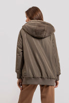 Manteau réversible bronze | Elora