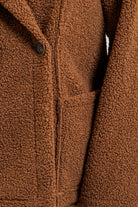 Manteau réversible coloris toffee | Elora