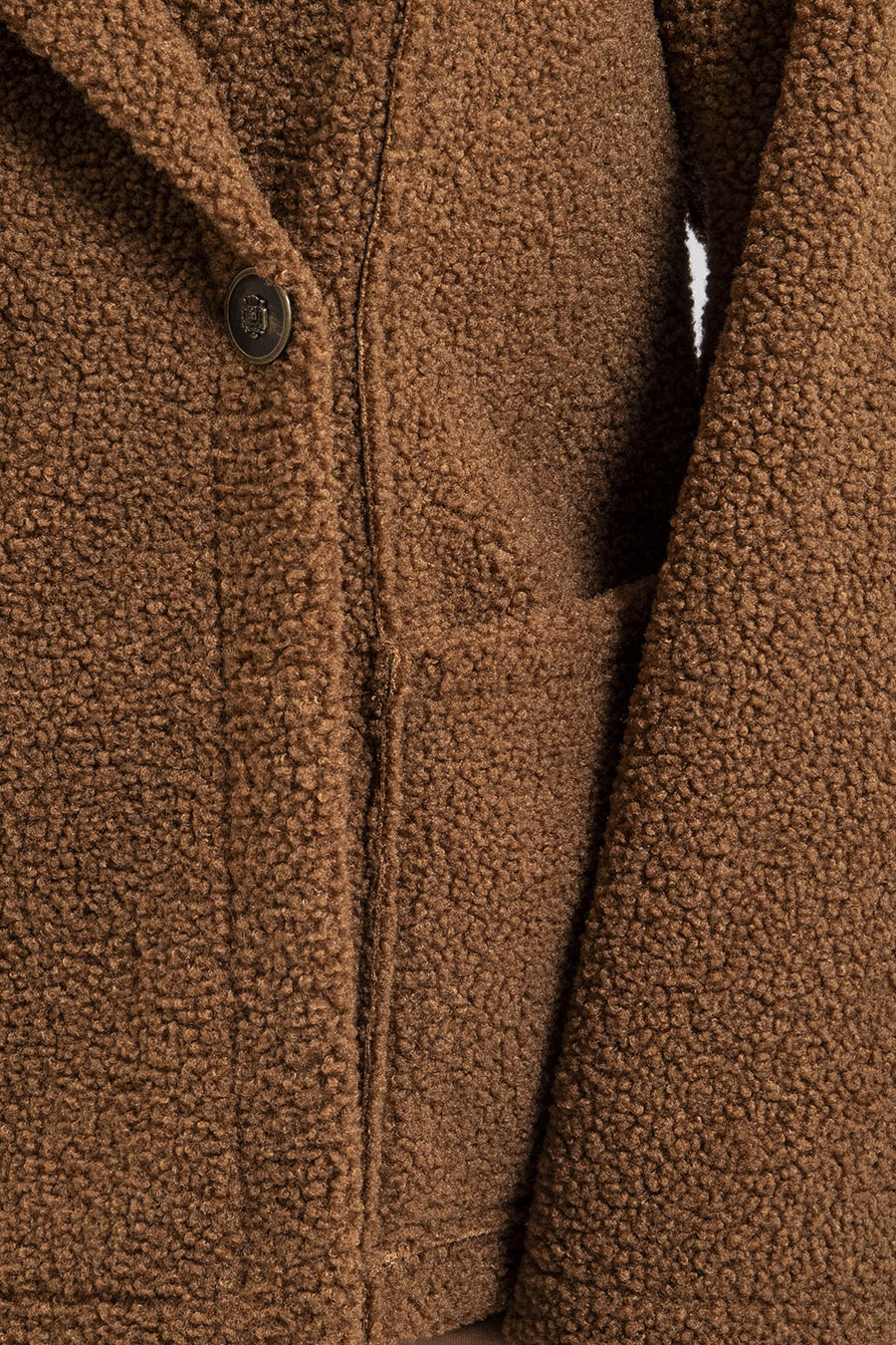 Manteau réversible coloris toffee | Elora