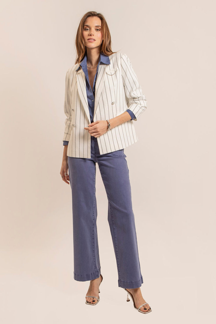 Pantalon évasé lavande | Elora