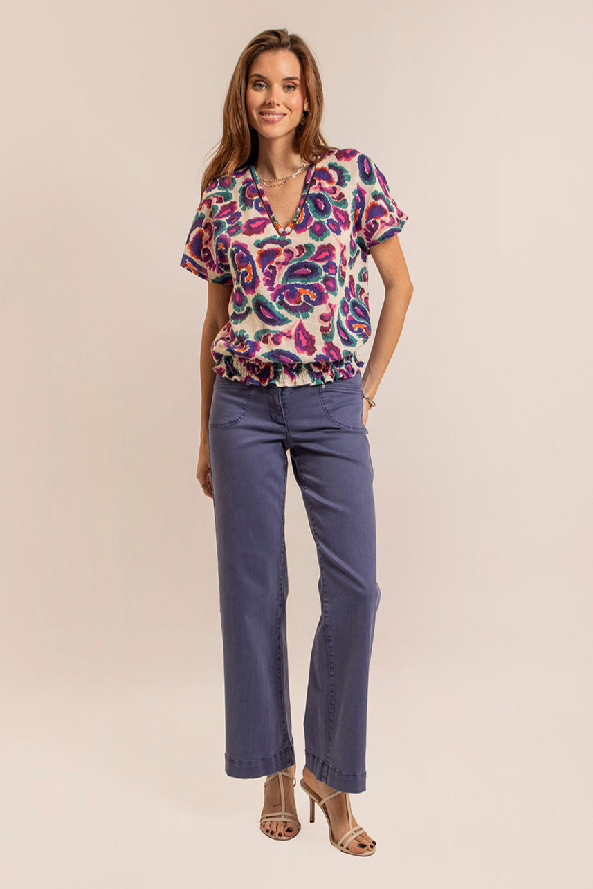 Blouse imprimé multico | Elora