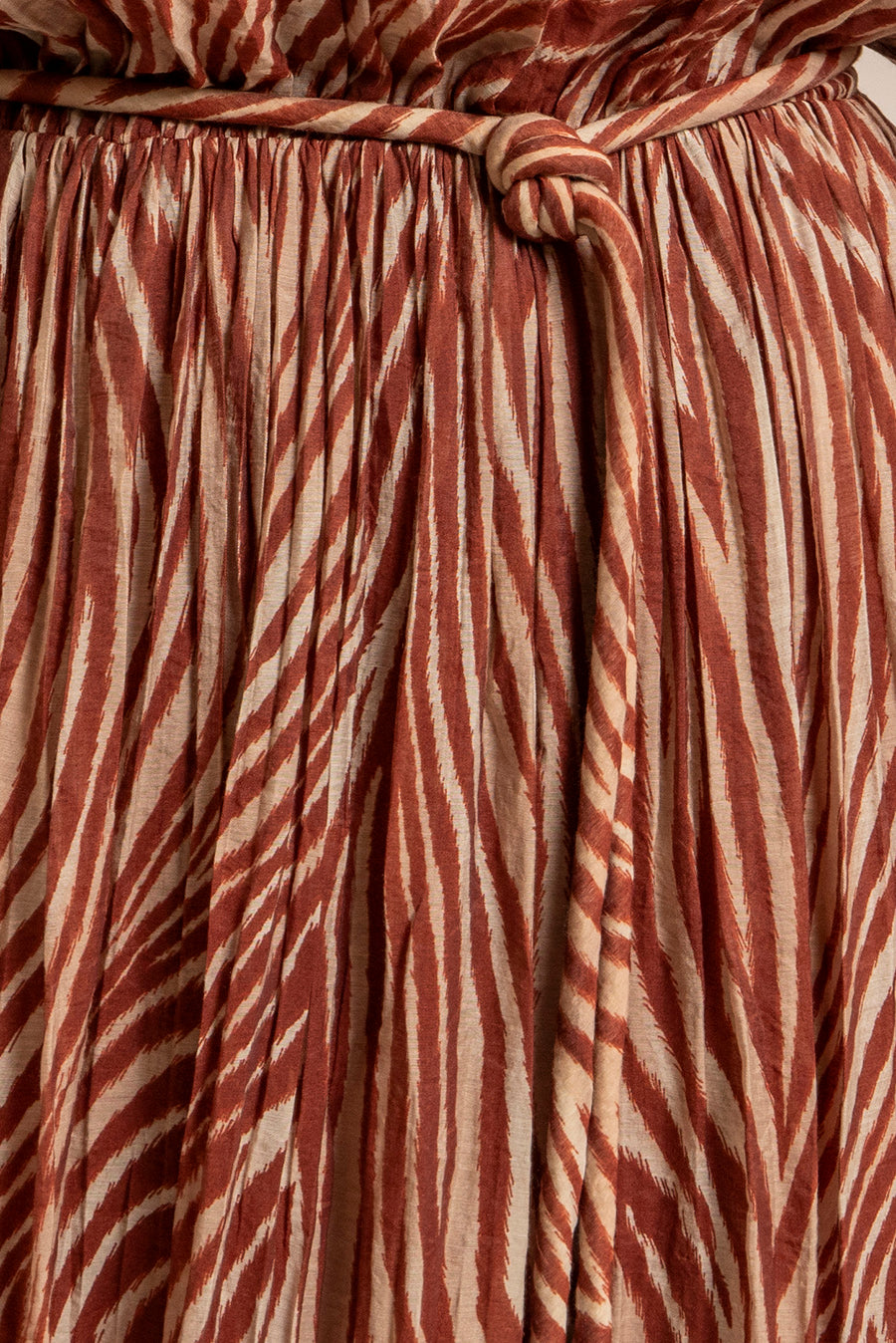 Robe motif zèbre chocolat | Elora