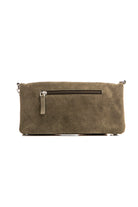 Pochette en daim sauge | Elora