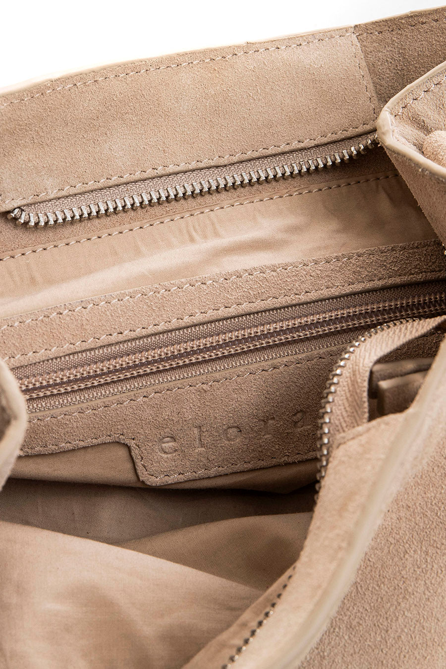 Sac frangé en daim sable | Elora