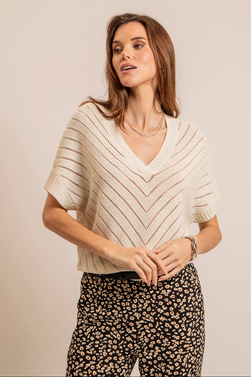 Pull ample écru | Elora