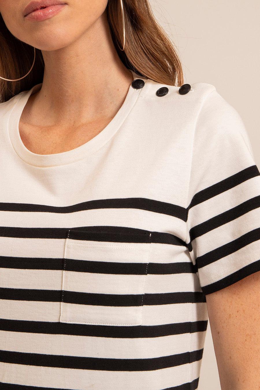 Robe longue marinière | Elora