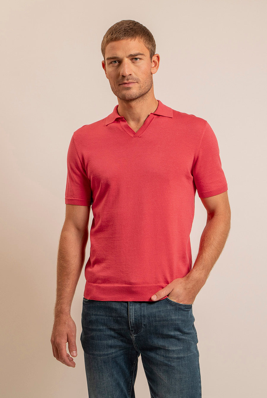 Polo coloris brique | Elora