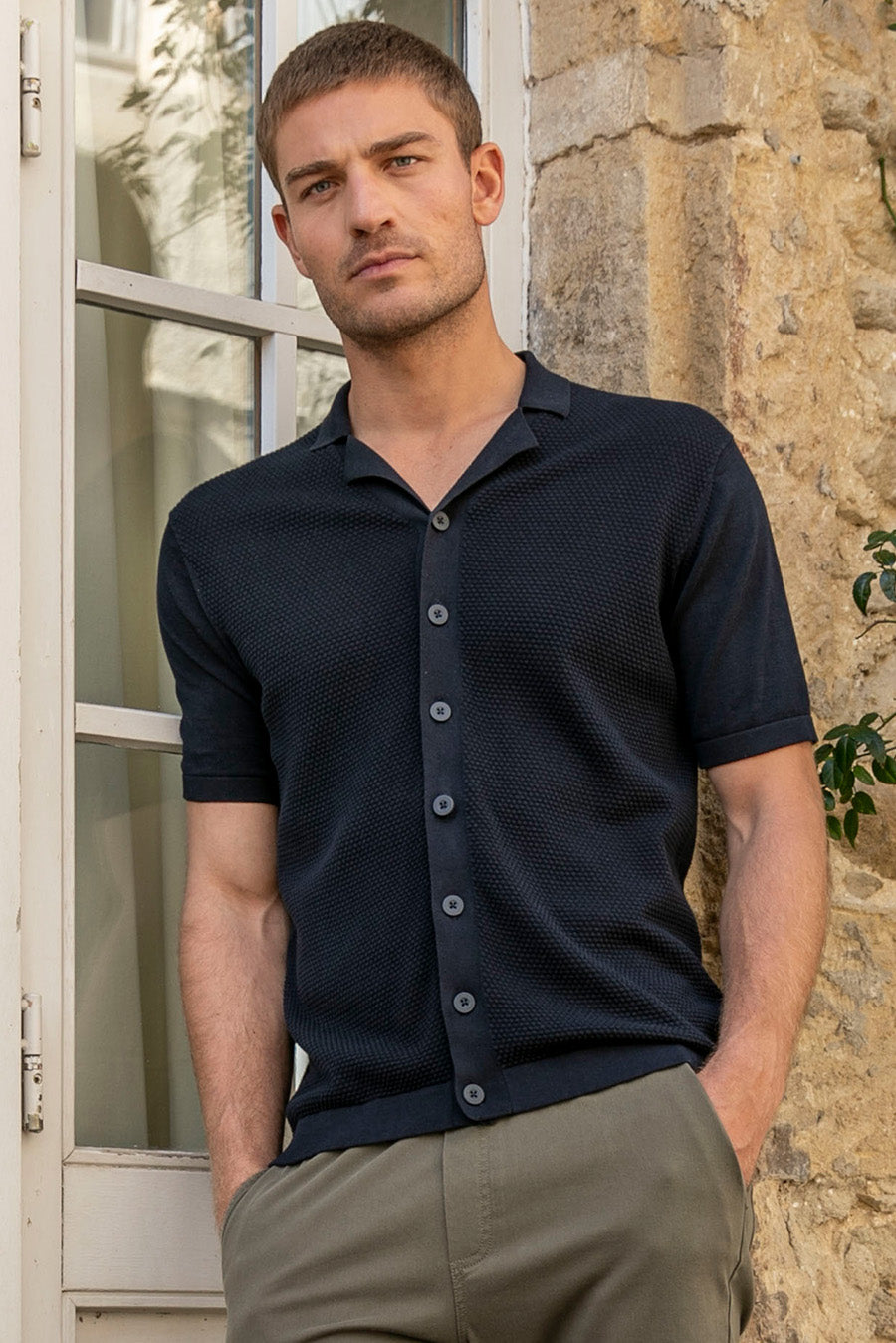 Gilet polo navy | Elora