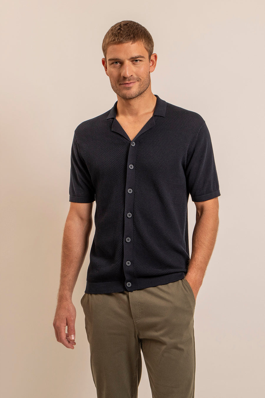 Gilet polo navy | Elora