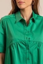 Robe chemise verte | Elora