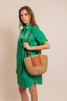 Robe chemise verte | Elora