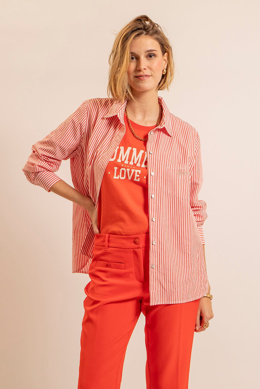 Tee-Shirt printé orange | Elora