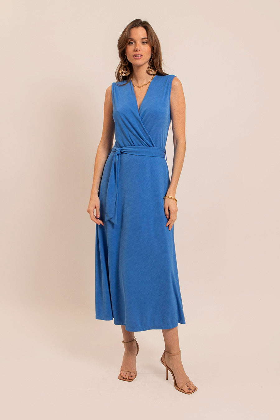Robe longue bleue | Elora