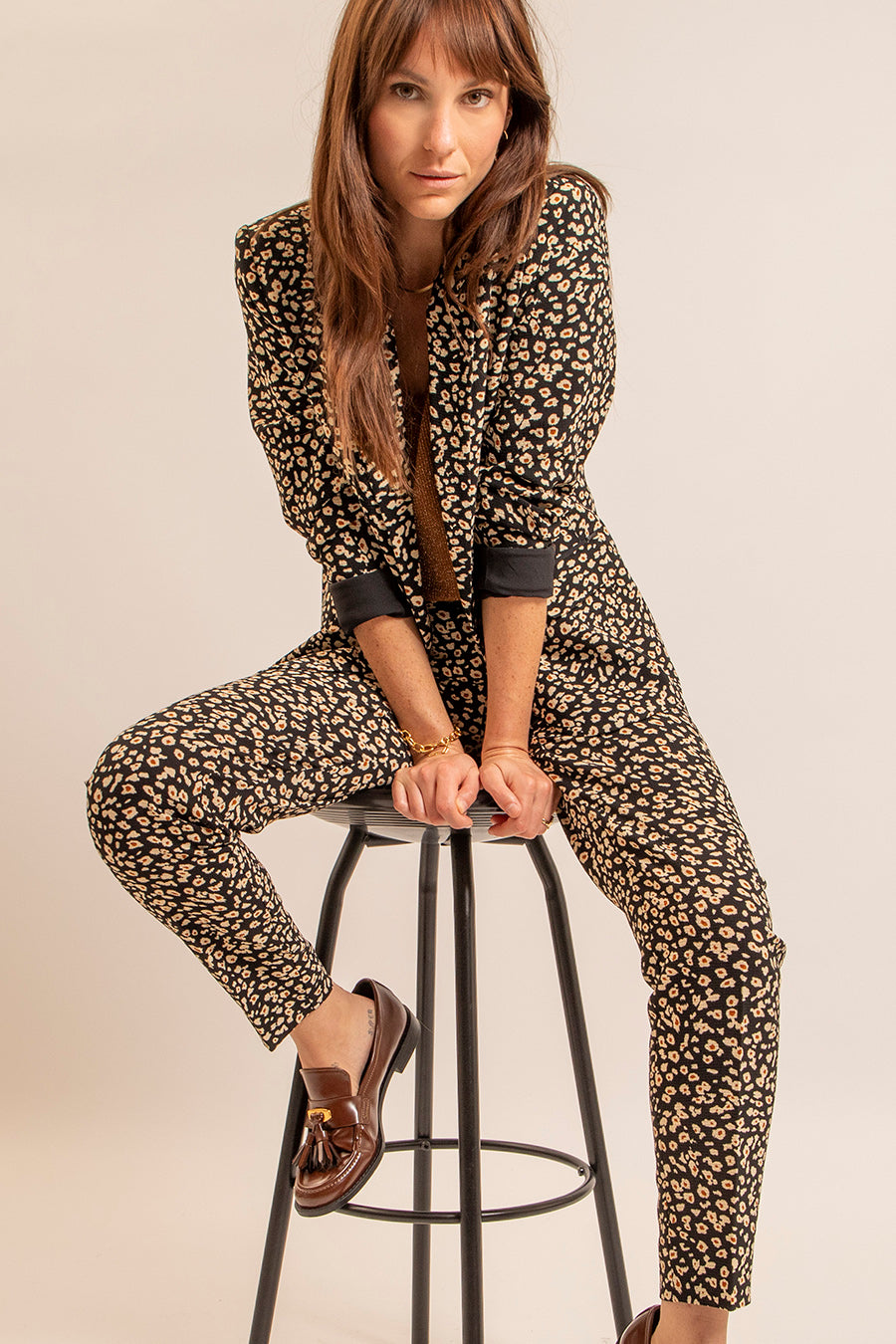 Veste fluide imprimé léopard | Elora