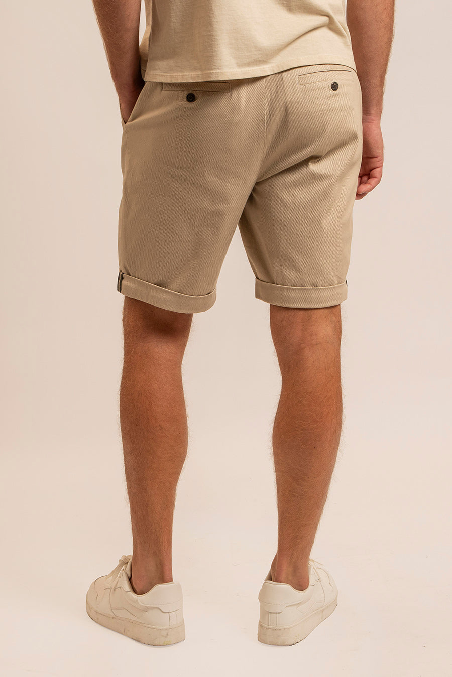 Short gaufré beige | Elora