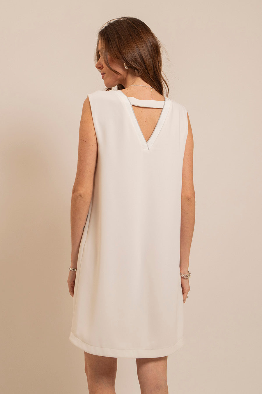 Robe droite blanche | Elora