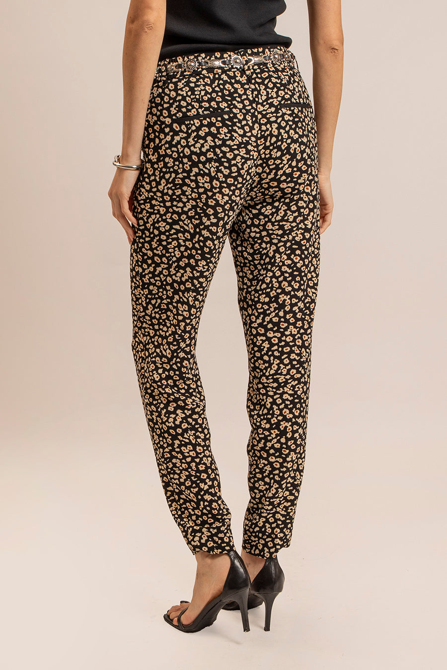 Pantalon fluide imprimé léopard | Elora