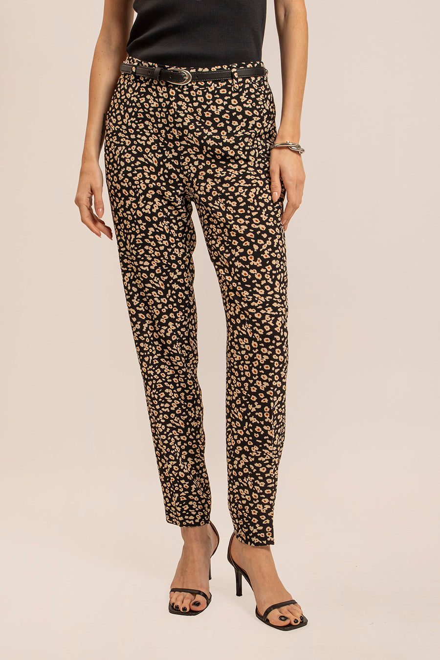 Pantalon fluide imprimé léopard | Elora