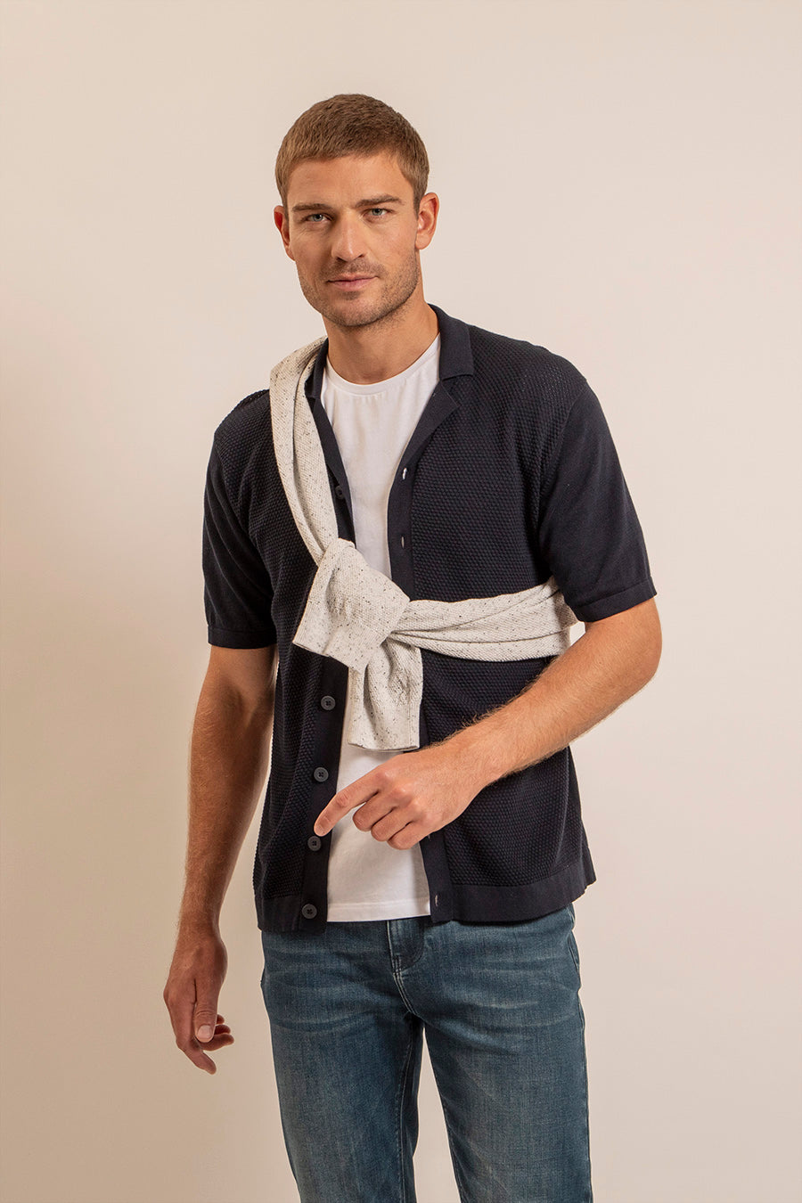 Gilet polo navy | Elora